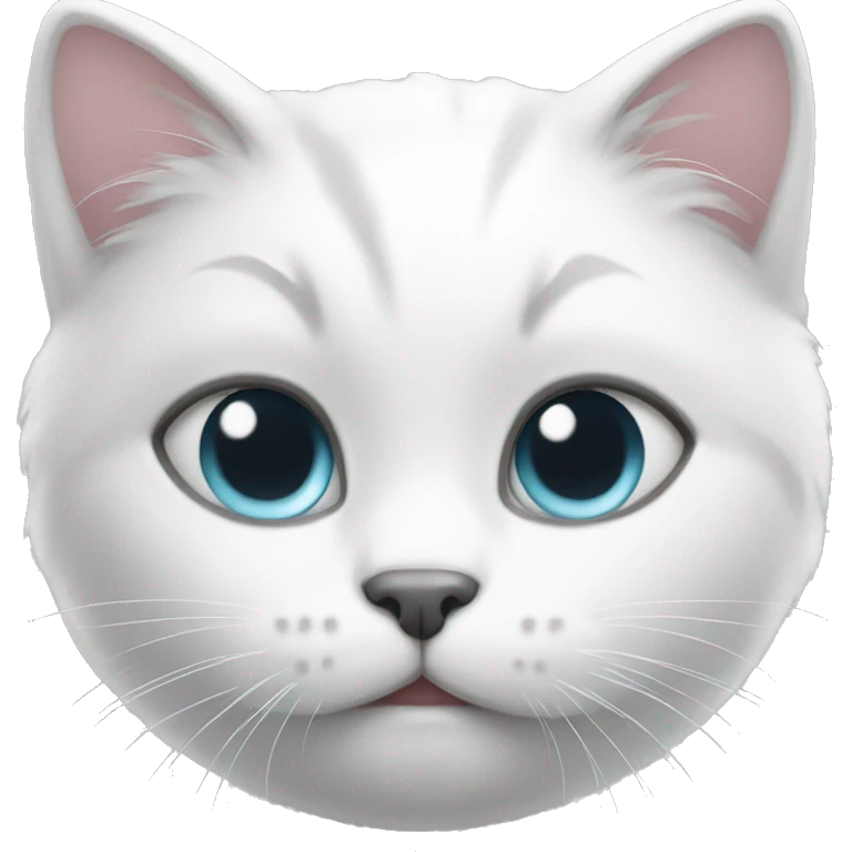 White kitty emoji