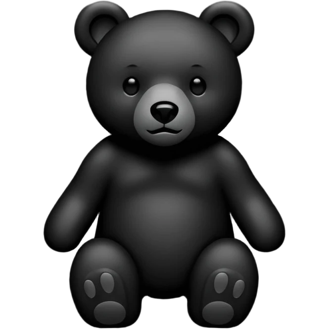 Bear black silhouette emoji