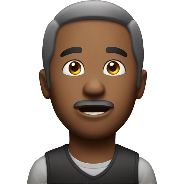 Man sing trap emoji