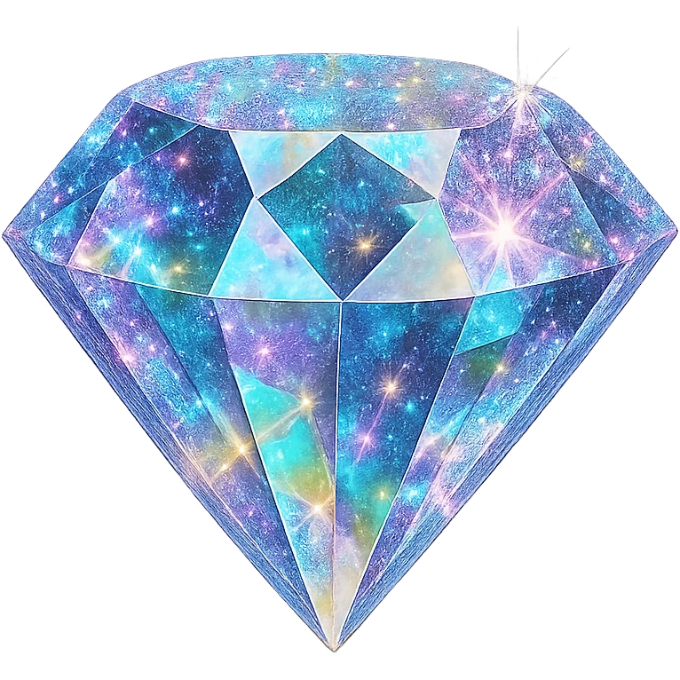 glittery gem object, radiant, sparkling, no background emoji