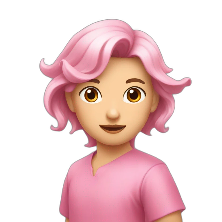 Boto cor de rosa emoji
