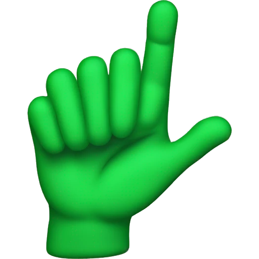 green right sign emoji