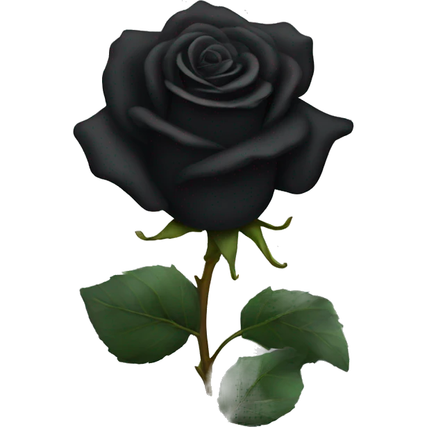 Black rose emoji