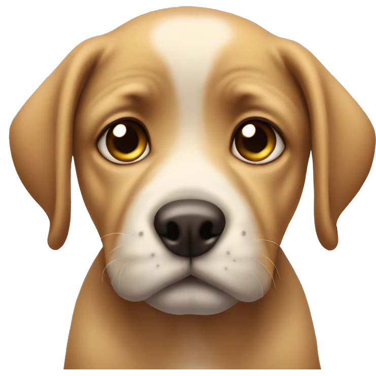 puppy dog eyes with a sad face mouth  emoji