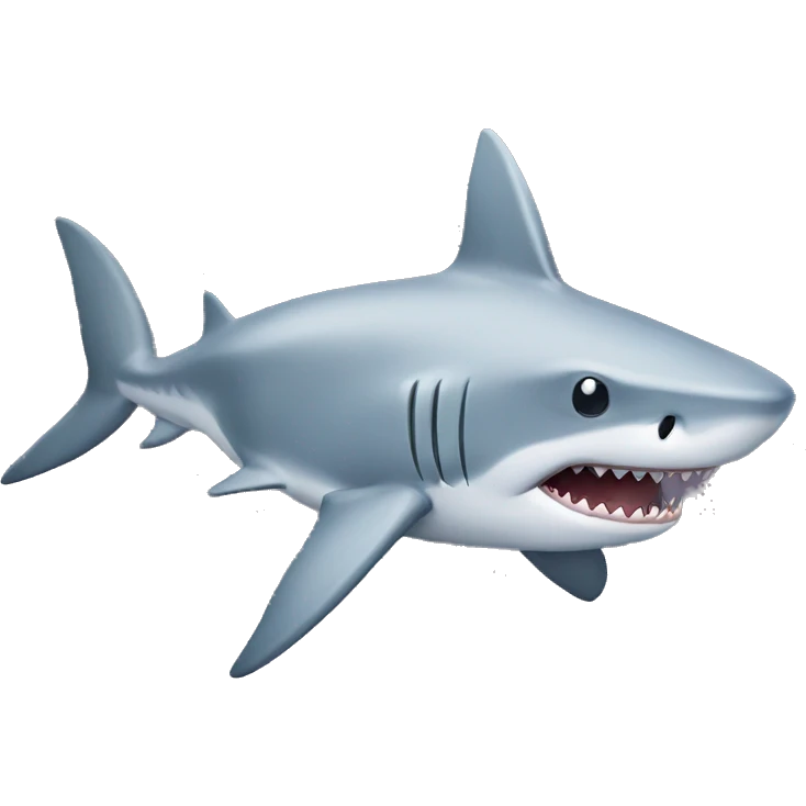 shark with top emoji