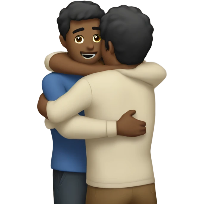 Friends hug emoji