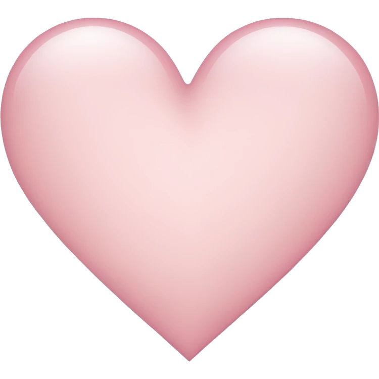 light pink heart emoji