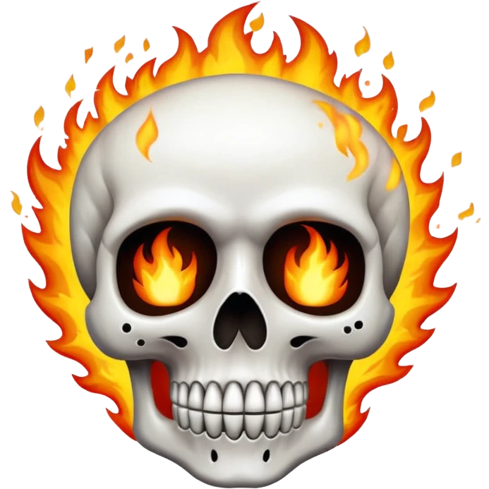 Calavera con una explosión  emoji