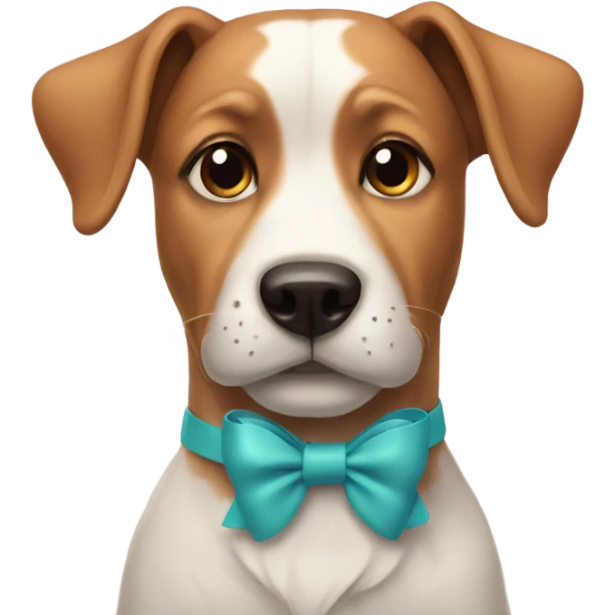 Dog with bows  emoji