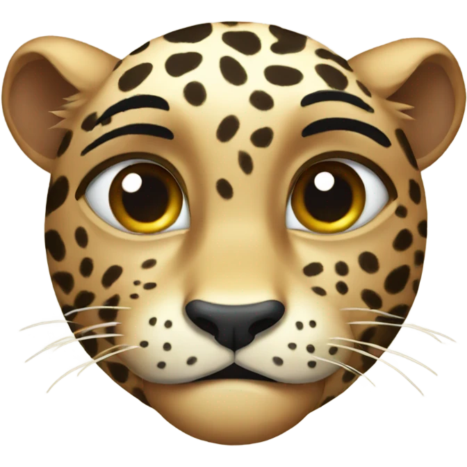 Crying leopard  emoji