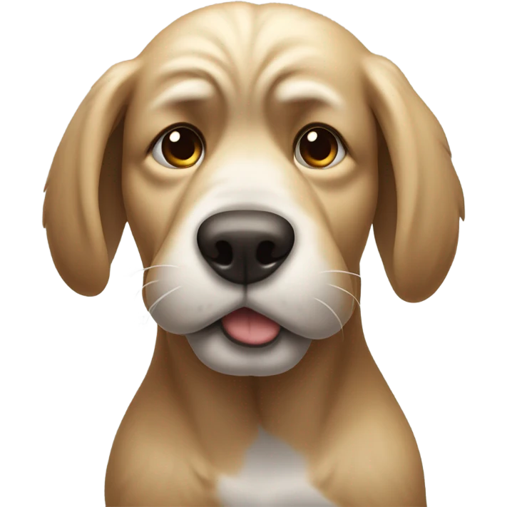 Facepalming dog emoji