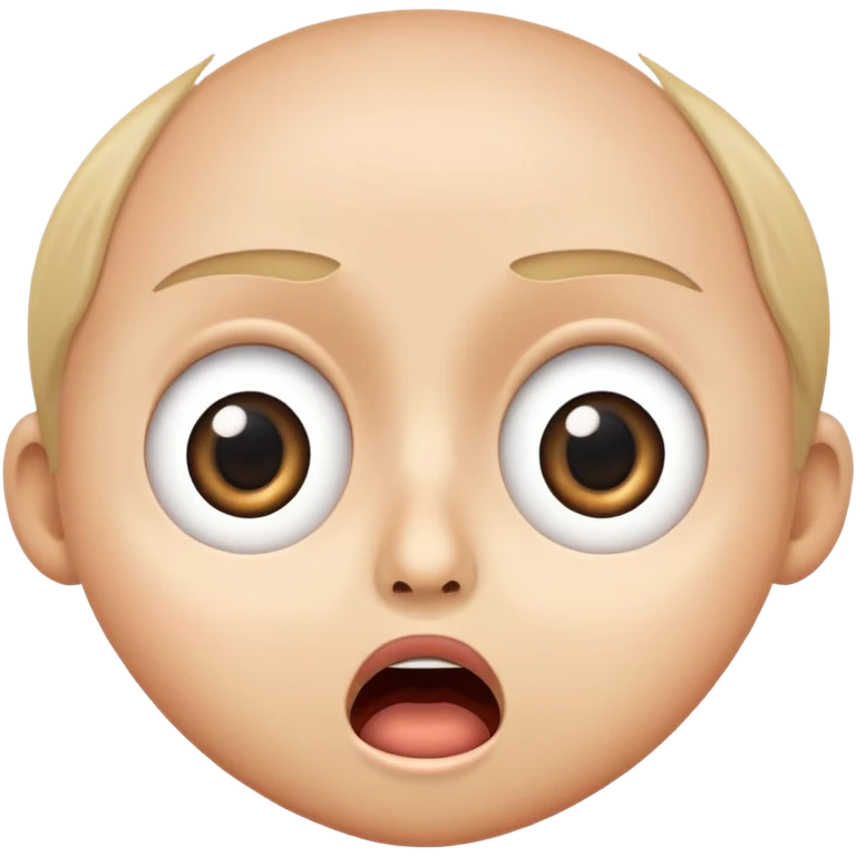 Surprised face with wide eyes and open mouth emoji