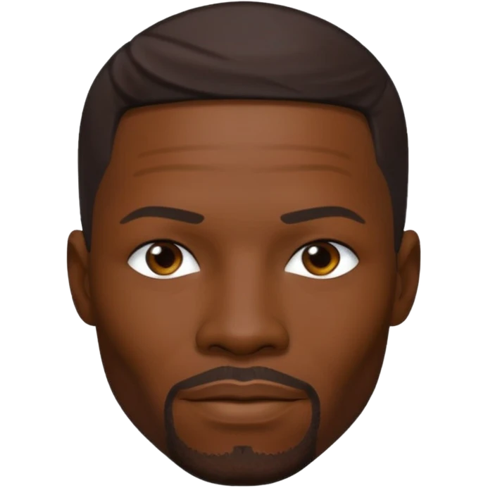 Jamie Foxx with dark brown hair emoji