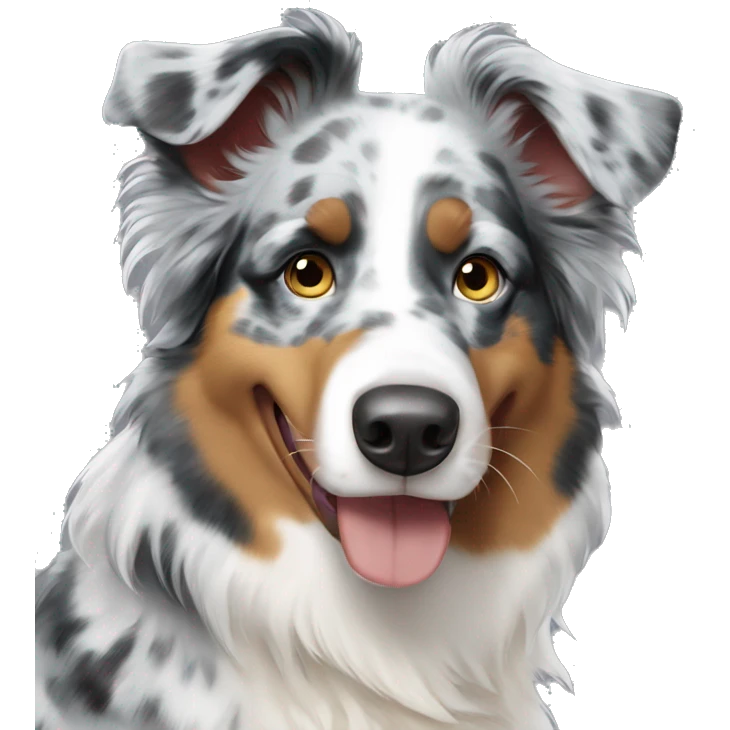 Blue Merle Australian shepherd emoji