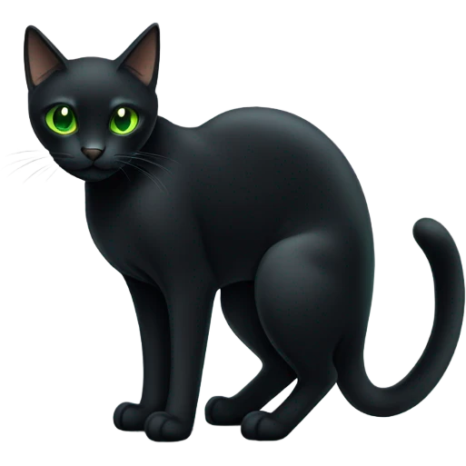 Black cat emoji