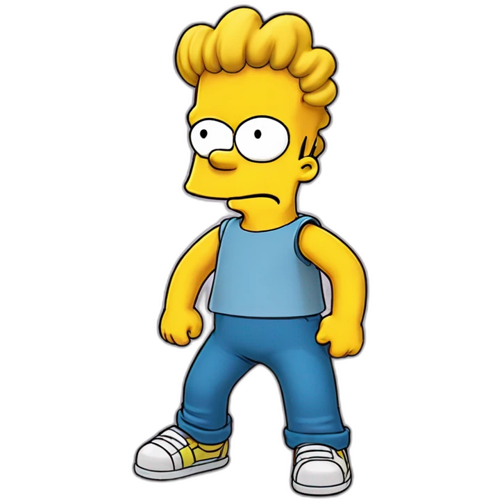 Bart simpson from "the simpson" show emoji