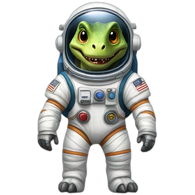 dinosaurio astronaut emoji