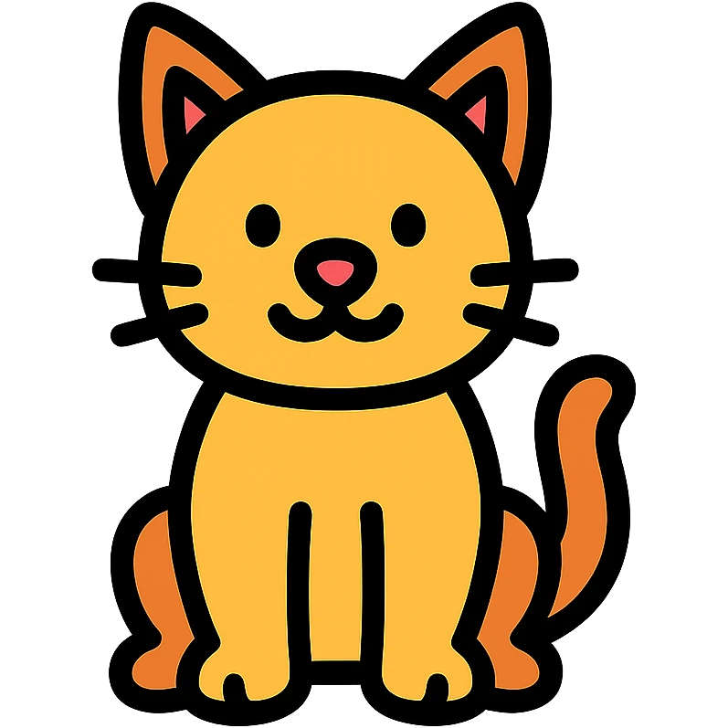 colored cat icon emoji