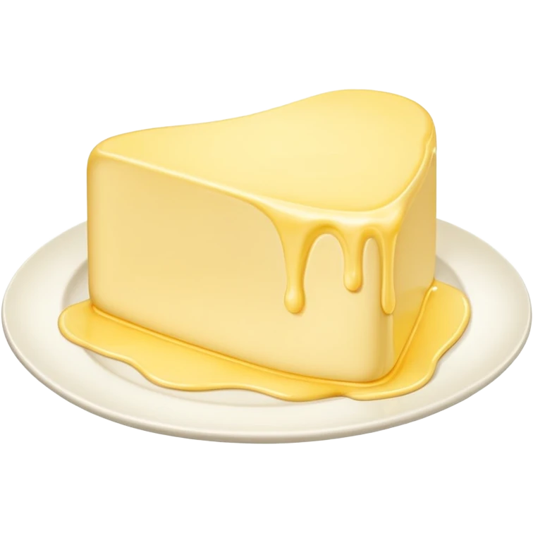Big Butter on the white plate  emoji