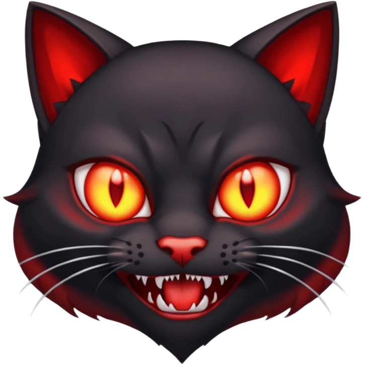  red vampire cat emoji