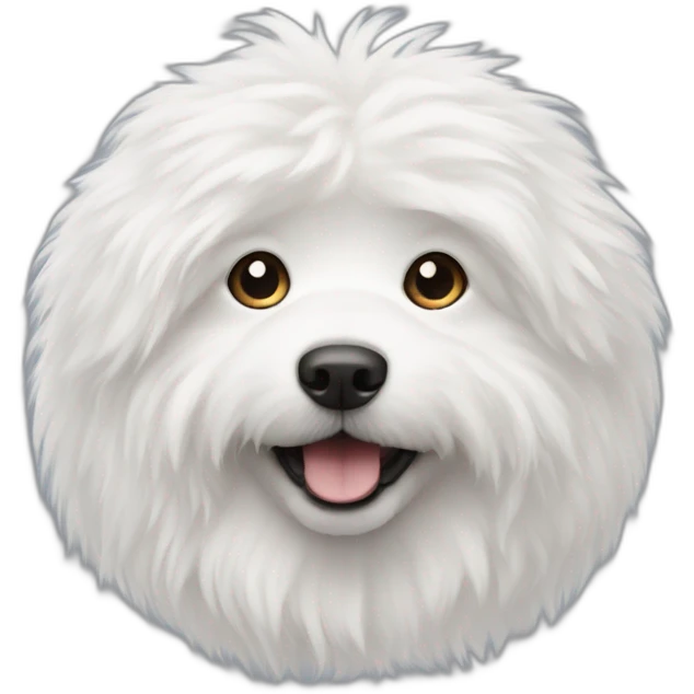 white fluffy dog emoji