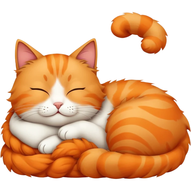 Cat sleeping emoji