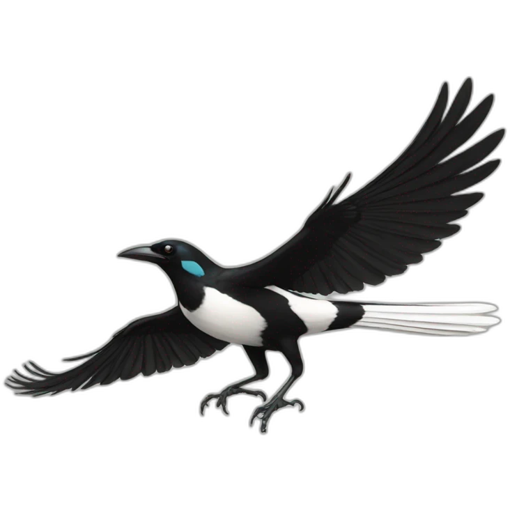 Magpie swoop emoji