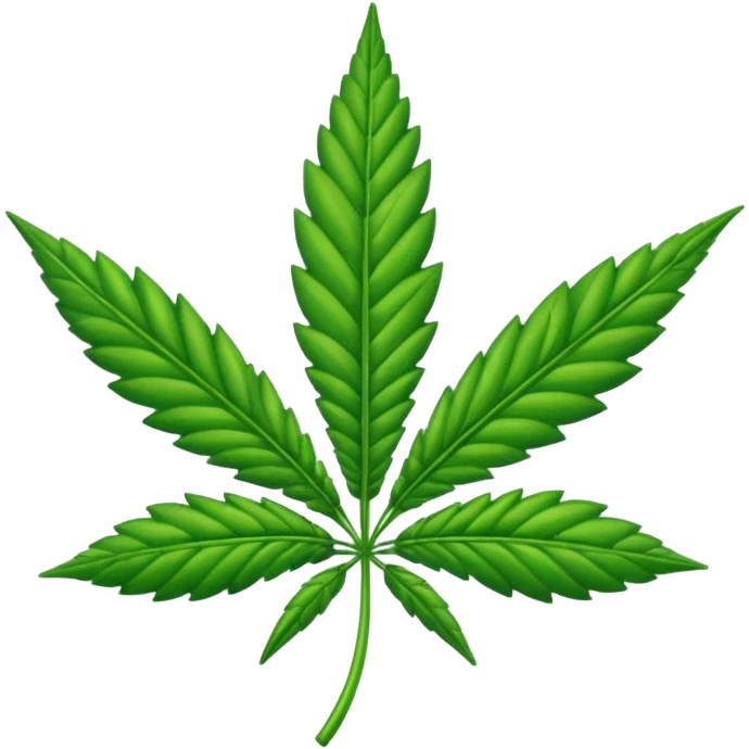 Marihuana hoja emoji