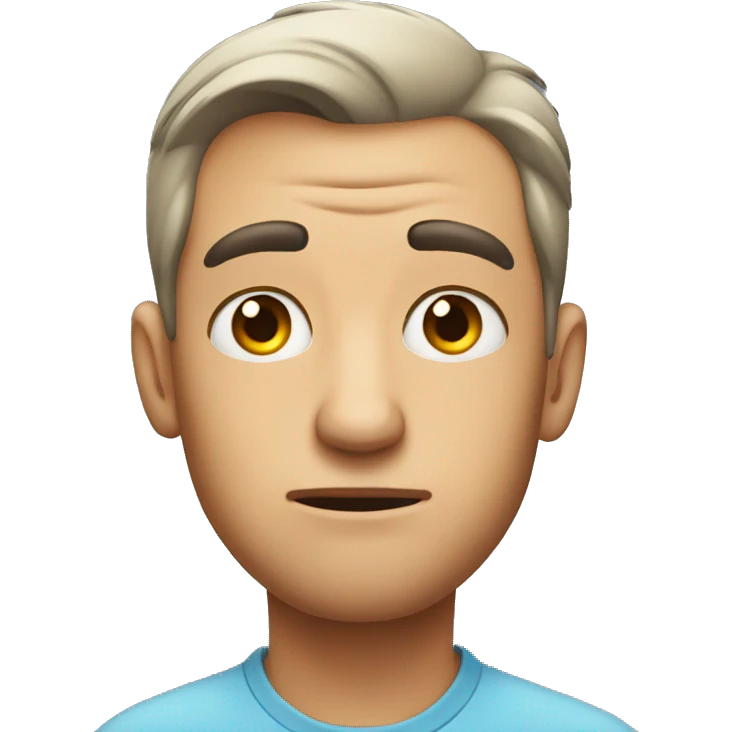 Guy rolling his eyes  emoji