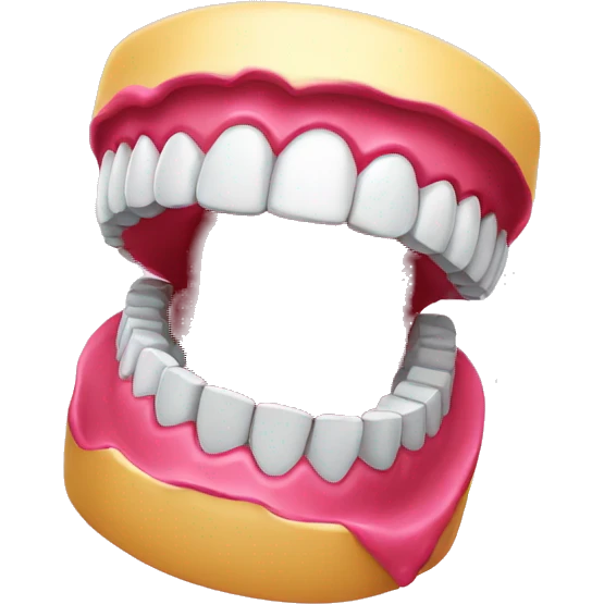 Jumping dentures emoji