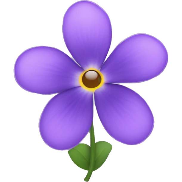 violet flower emoji