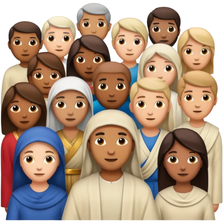 Crowd during Jesus time emoji