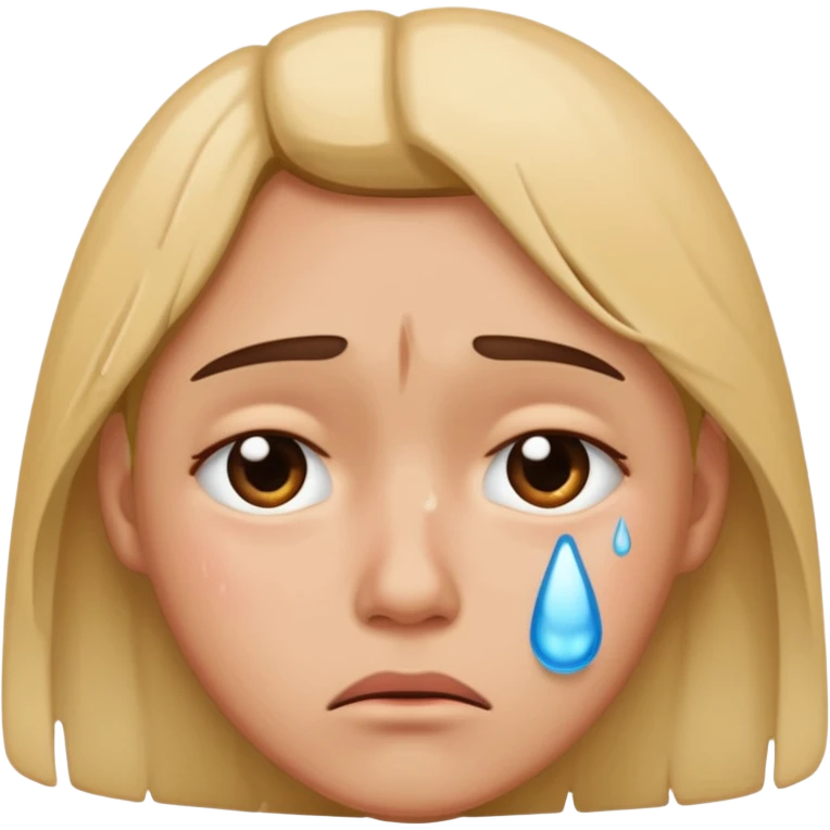 Salute crying emoji