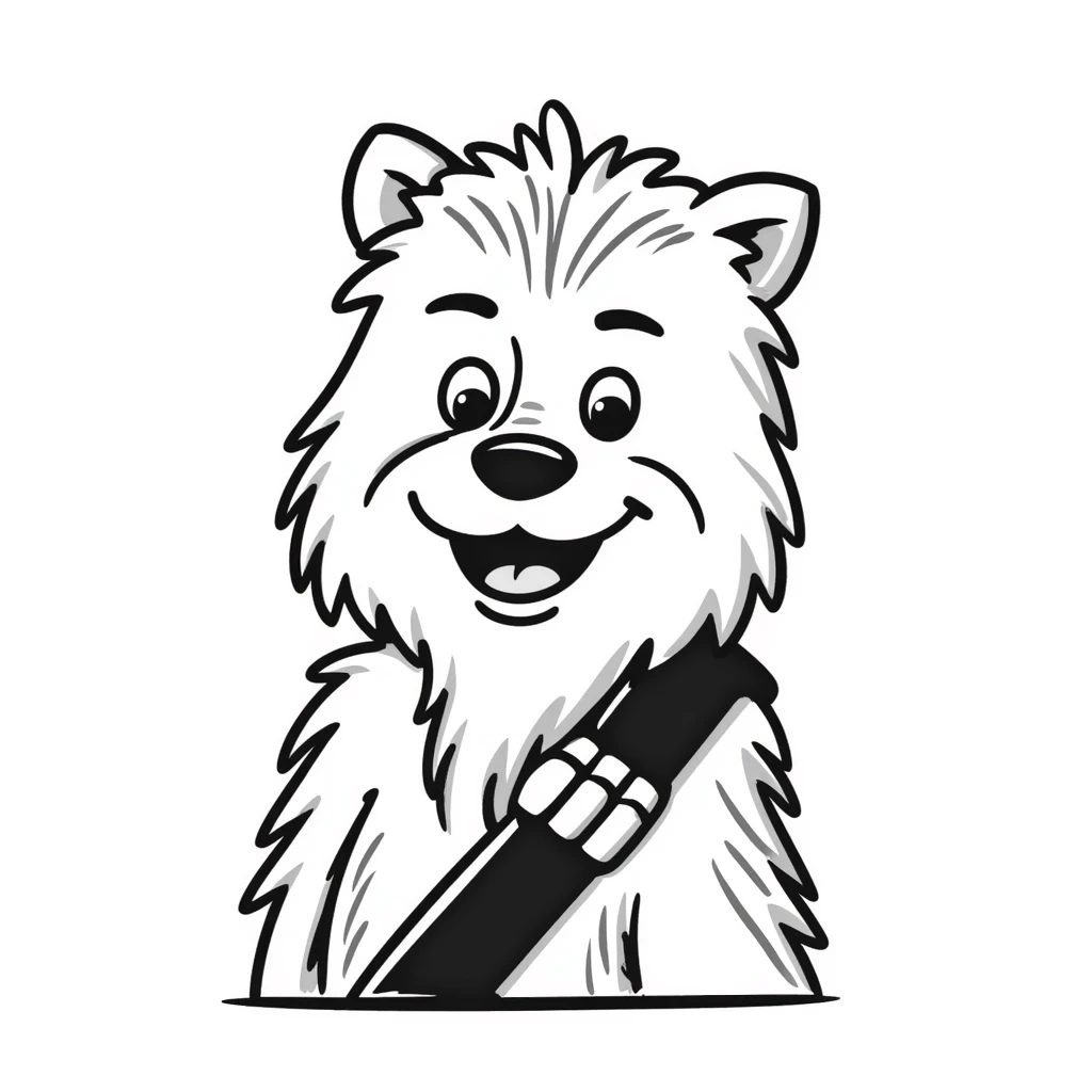 Chewbacca the wookiee with his bandolier and furry appearance emoji