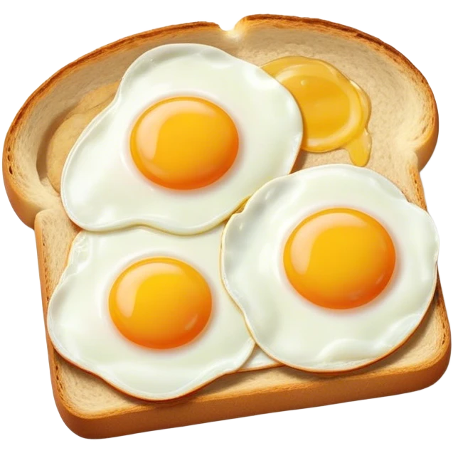 Bread with fried eggs emoji