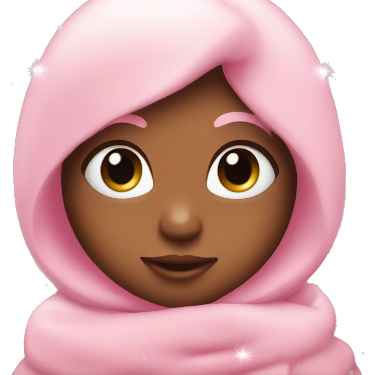 Baby pink heart with sparkles emoji