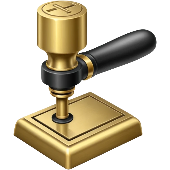 LATE 19TH CENTURY SLEEK BUSINESS STAMP TOOL emoji