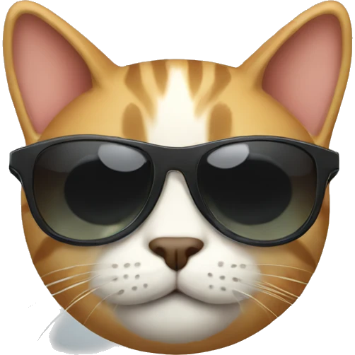 Cat with sunglasses emoji