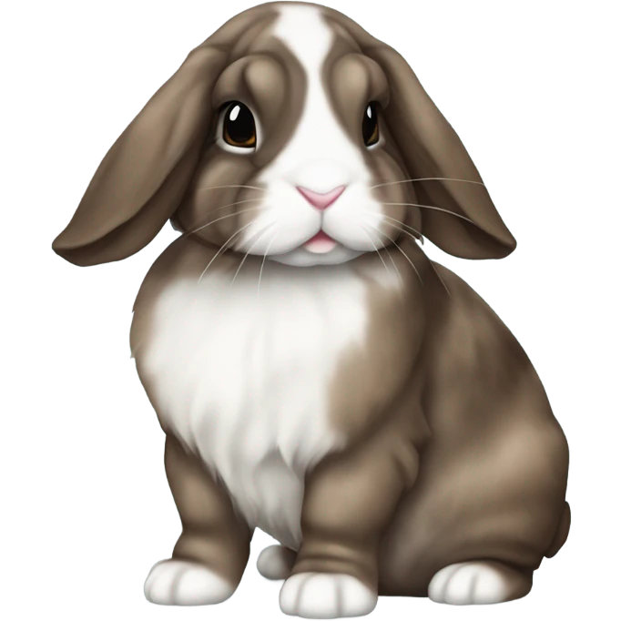 Brindle holland lop bunny  emoji