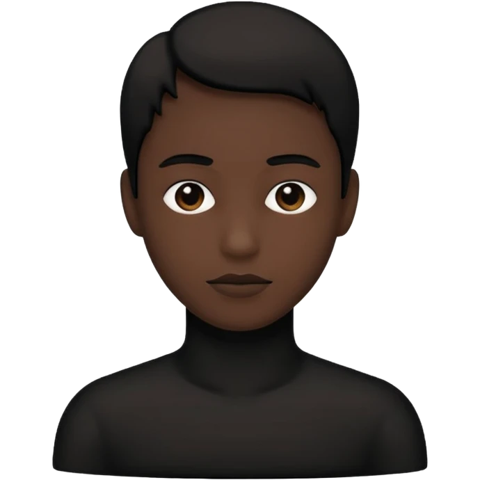 silueta negra persona emoji