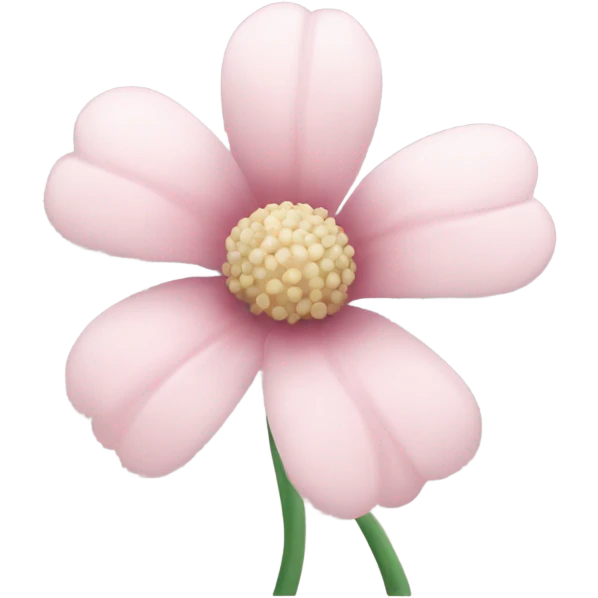 pale pink flower  emoji