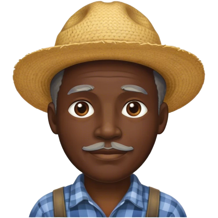 black poor farmer emoji