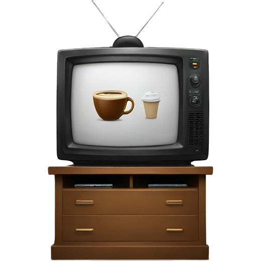 TV & Coffee emoji