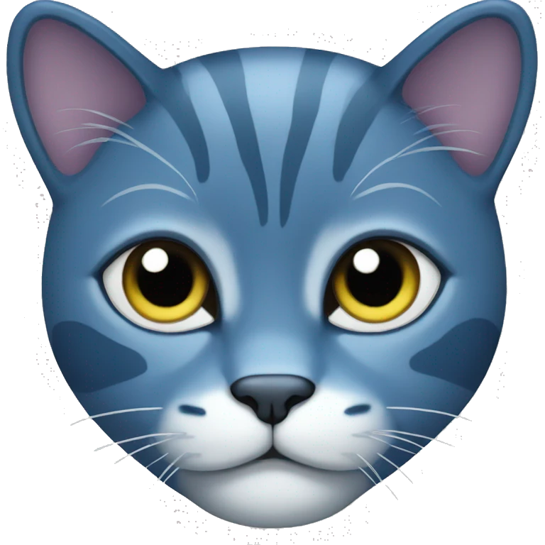 Blue cat emoji