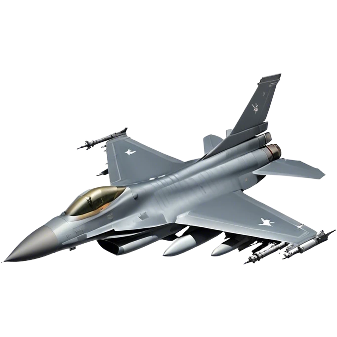 F-16 Fighting Falcon - General Dynamics (Stealth grey) emoji