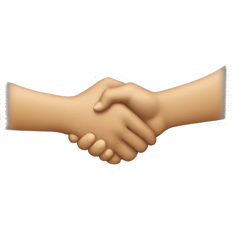 two hand handshake emoji