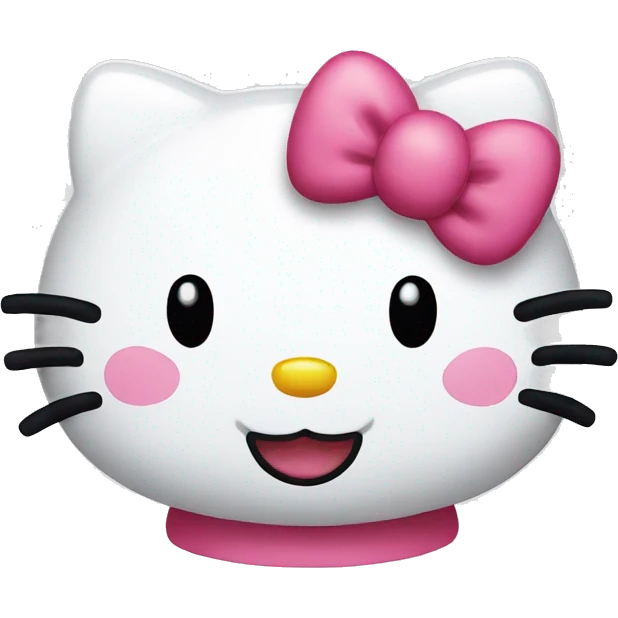 Hello kitty smiling  emoji