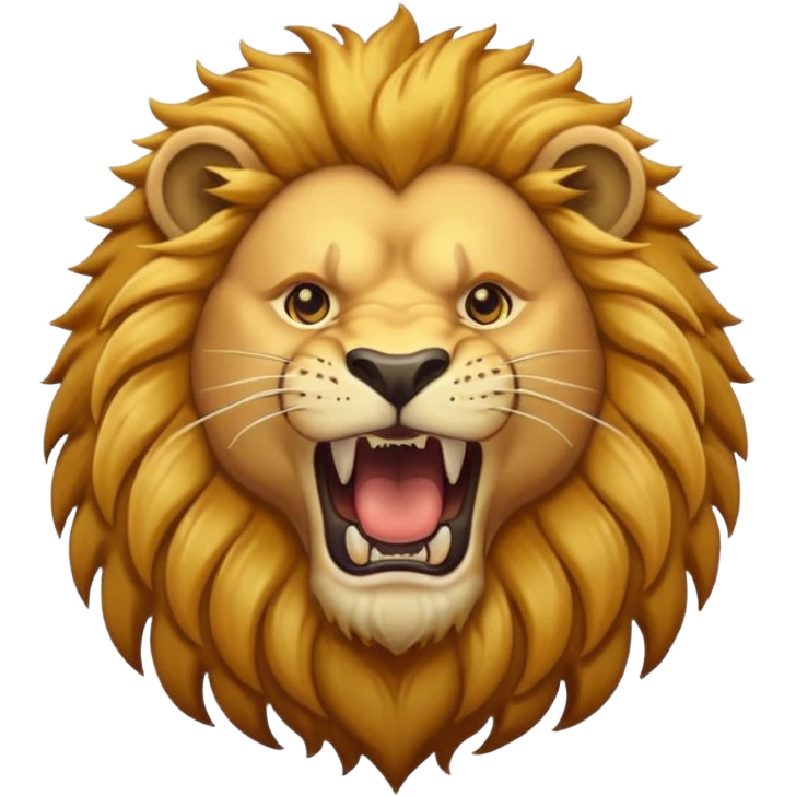 Lion roaring emoji