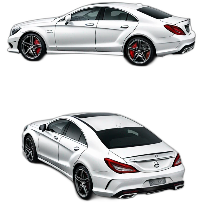 white cls 63 back view and side view emoji