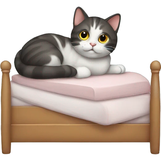 kitty with bed emoji